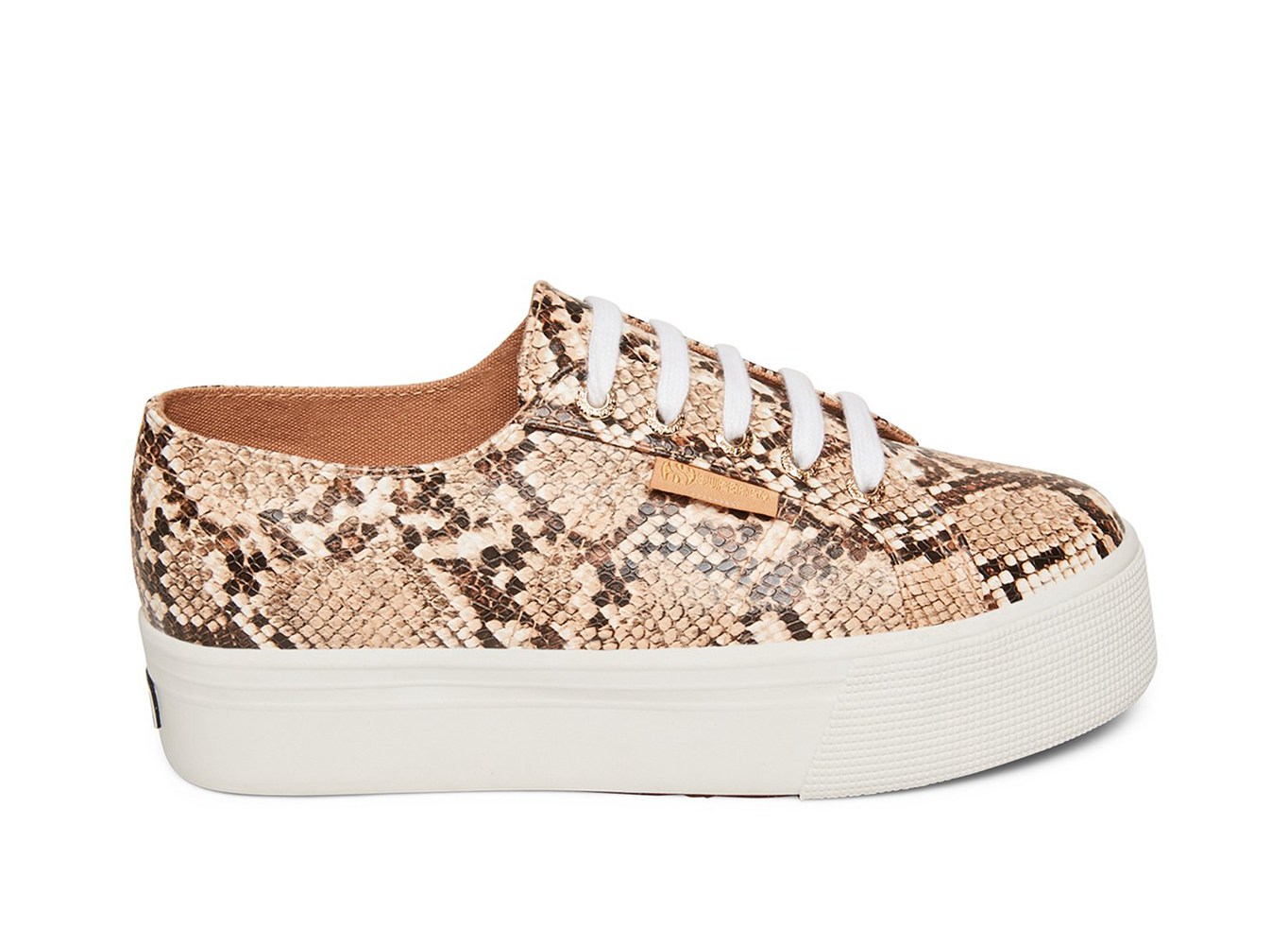 Superga Platform Womens - 2790 Snakepufanw - Brown/Snake - MUDVS7634